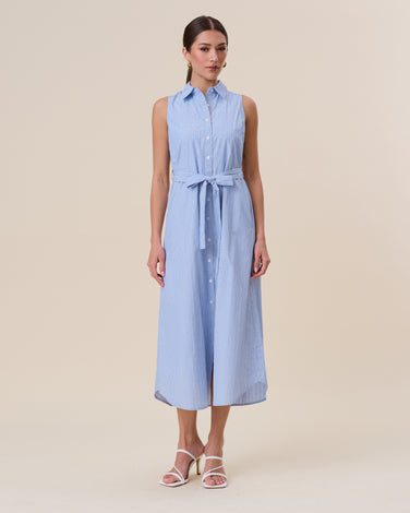 Rhinestone tie waist maxi dress