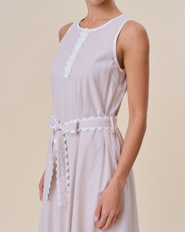 Scalloped maxi dress