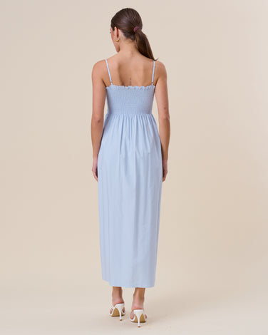 Pintuck cami maxi dress