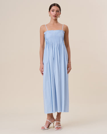 Pintuck cami maxi dress