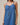 Beaded string denim maxi dress