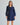 Collared denim mini dress