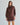 Contrast mock neck sweater dress