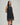 Lace trimmed denim mini dress