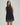 Lace trimmed denim mini dress