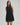Lace trimmed denim mini dress