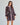 Belted floral shirt dress