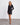 FRONT KNOT DETAIL STRETCH KNIT MINI DRESS