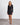 FRONT KNOT DETAIL STRETCH KNIT MINI DRESS