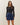 Button denim skirt