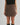 Belted vegan suede mini skirt