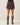 Vegan suede skort