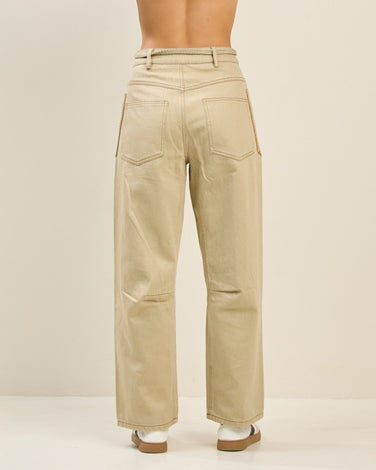 Contrast stitch pants