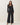 Pants with buckle belt detail