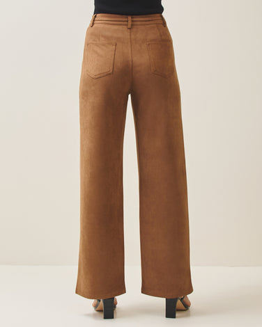 Vegan suede pants