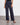 FAUX WRAP DETAIL LINEN WIDE-LEG PANTS