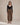 High-Waisted Suede Barrel Leg Pants