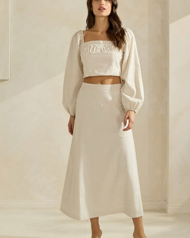 Linen Blend Two Piece Set