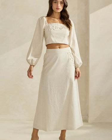 Linen Blend Two Piece Set