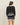 Colorblock cardigan & skirt set