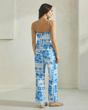 Tropical Printed Cami Top & Pants Set