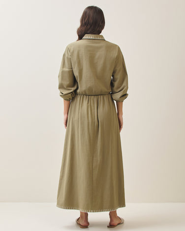 Embroidered shirt & skirt set