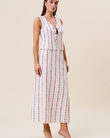 Floral vest top & skirt set