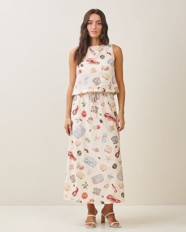 Summer table top & skirt set