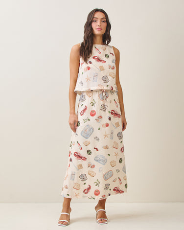 Summer table top & skirt set