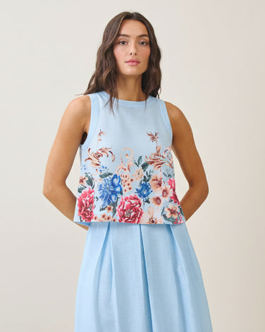 Floral top & skirt set