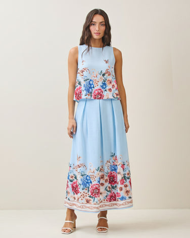 Floral top & skirt set