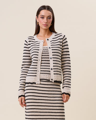 Striped cardigan