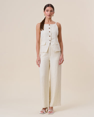 Striped vest top & pants set