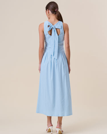 Open tie back top & skirt set