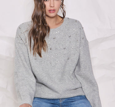 Rhinestone Sweater