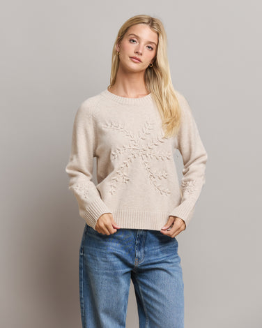 Snowflake Embroidery Sweater