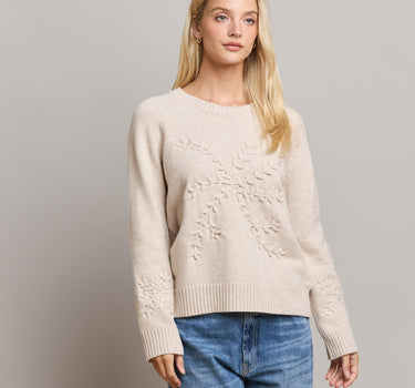 Snowflake Embroidery Sweater