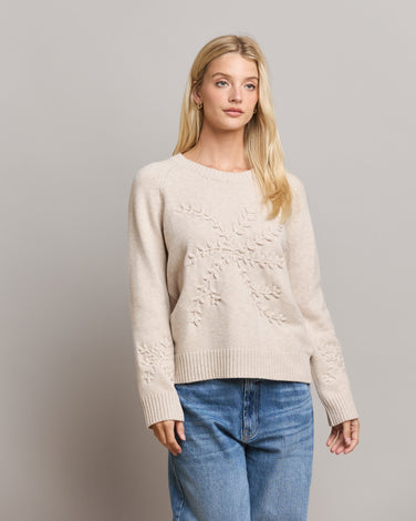 Snowflake Embroidery Sweater