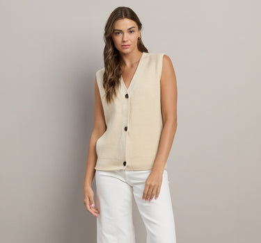 Buttoned Sweater Vest