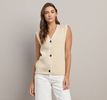 Buttoned Sweater Vest