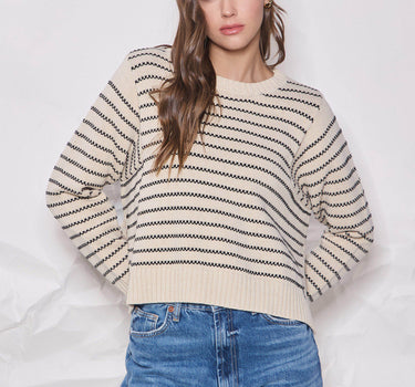 Zig Zag Striped Sweater