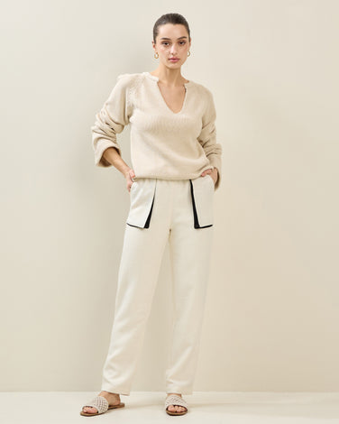 Contrast Pocket Pants