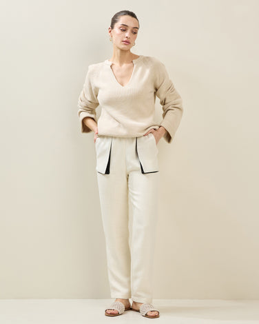Contrast Pocket Pants
