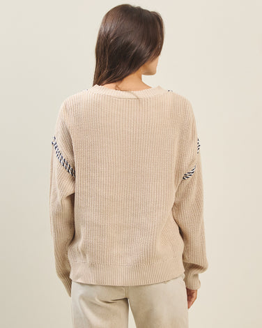 Denim pocket cardigan