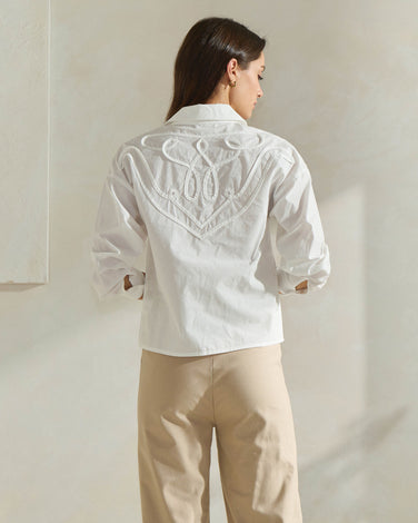 Button Down Shirt with Back Details