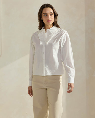 Pleated Front Blouse