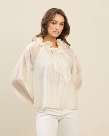 Ruffle Neck Blouse
