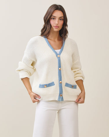 Contrast cardigan