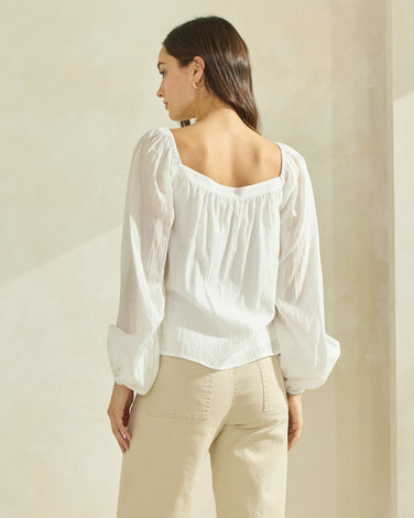 Sweetheart Neck Blouse