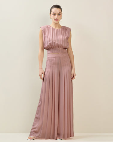 Pleated Wide Leg Pants